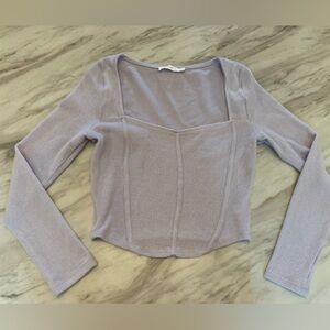 Lush Purple Crew Neck Sweater Soft Blend Women’s Size M Worn Once